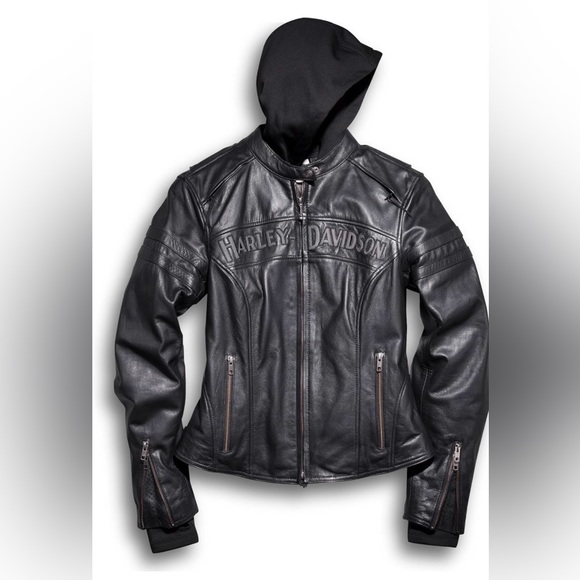 Harley Davidson Miss Enthusiast Leather Jacket - Picture 1 of 7